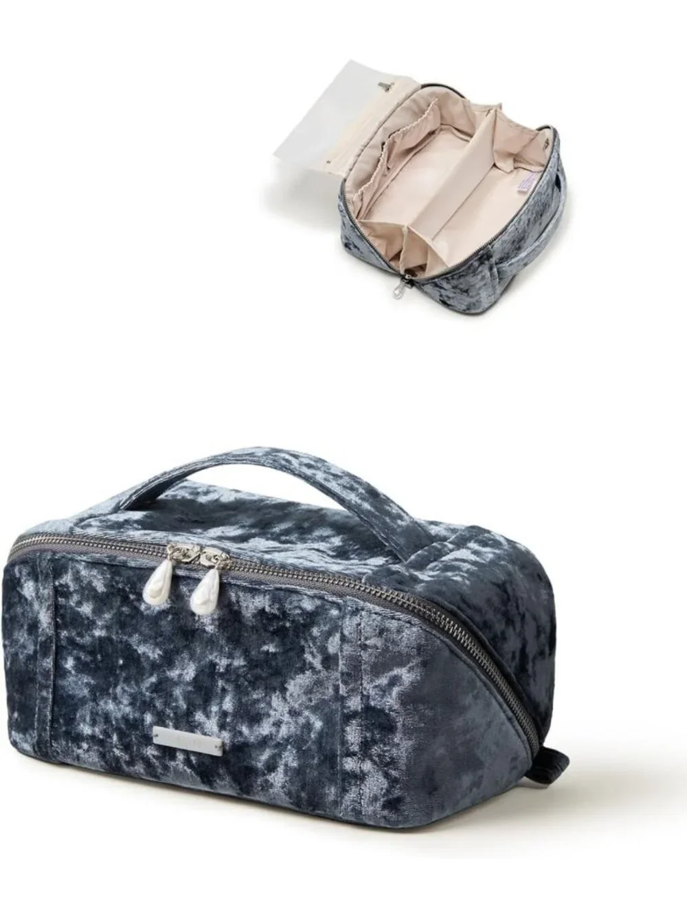 Large Capacity Waterproof Makeup Bag - Portable Toiletry Organizer for Travel